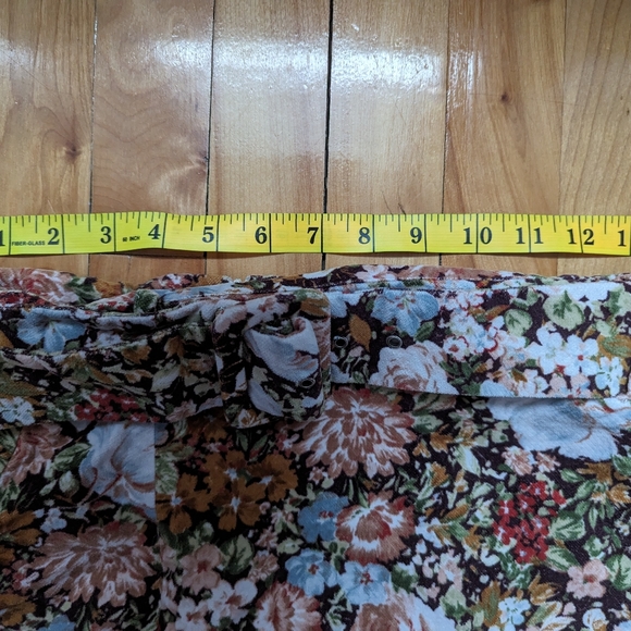 Zara floral miniskirt with belt - Picture 4 of 7